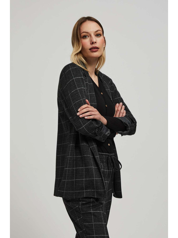 Moodo Sako s kockami a vyhrnutými rukávmi Moodo