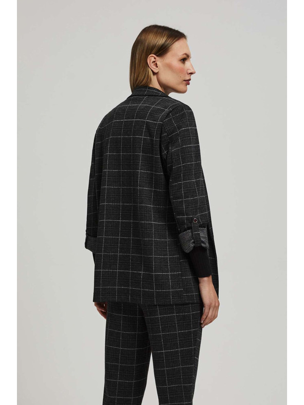 Moodo Sako s kockami a vyhrnutými rukávmi Moodo