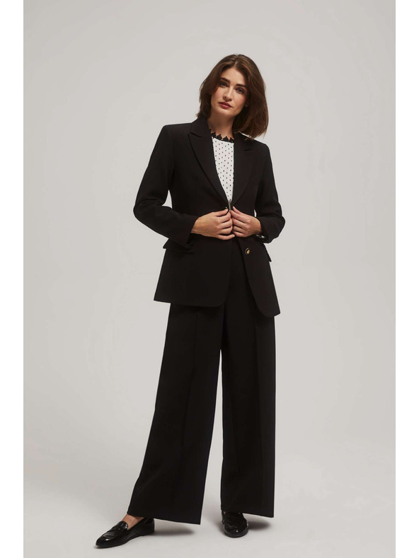 Moodo Jednostranný blejzer čierny Moodo