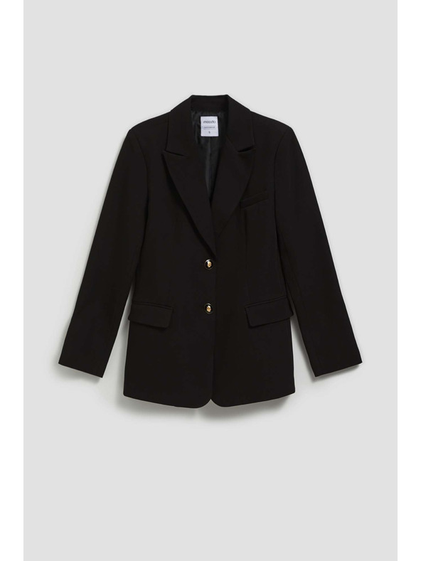 Moodo Jednostranný blejzer čierny Moodo
