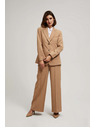 Moodo Jednostranný blejzer tmavo béžový Moodo