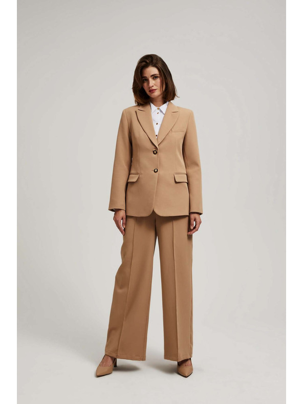 Moodo Jednostranný blejzer tmavo béžový Moodo