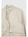 Moodo Béžová bomber bunda s vreckami Moodo