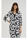 Moodo Sako s 3/4 rukávmi čierno-biele Moodo