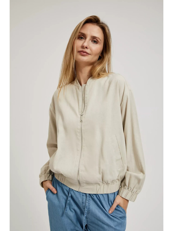Moodo Béžová bomber bunda Moodo
