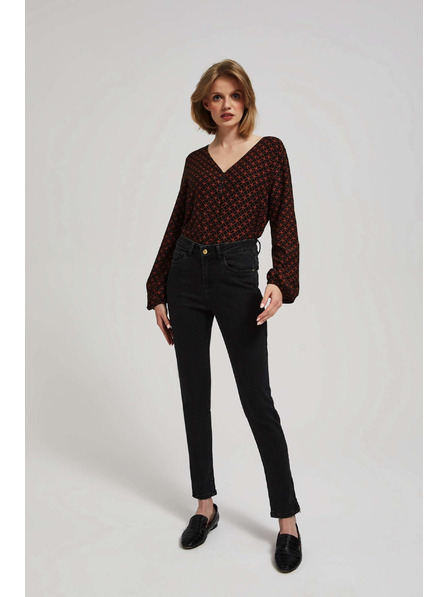 Moodo Skinny džínsy čierne Moodo