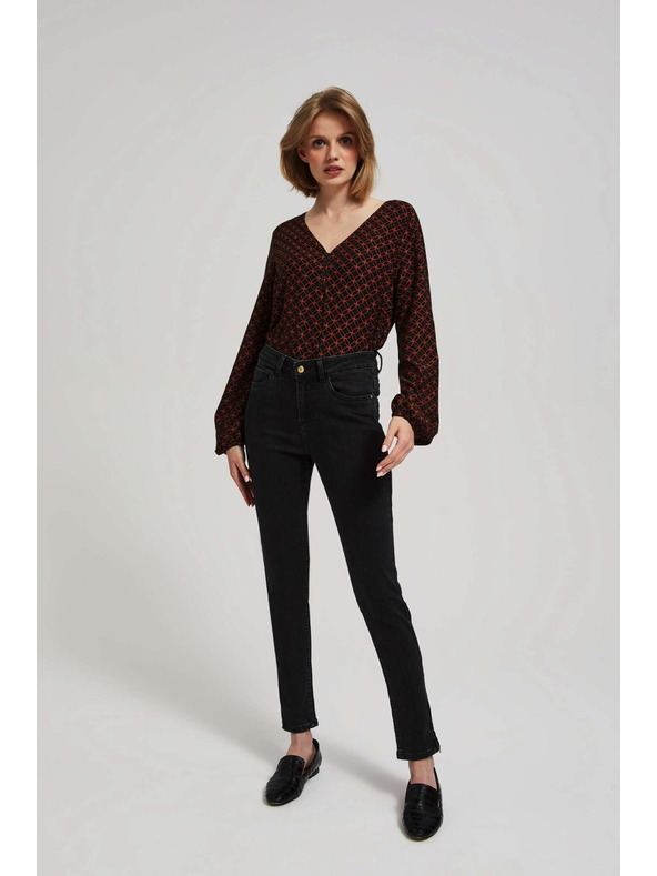 Moodo Skinny džínsy čierne Moodo