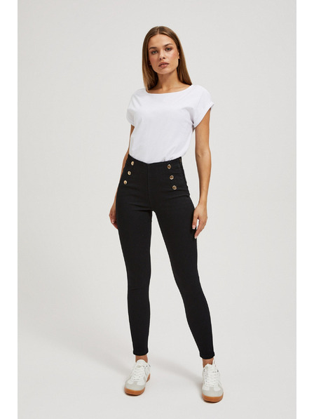 Moodo Džínsy s ozdobnými gombíkmi Moodo