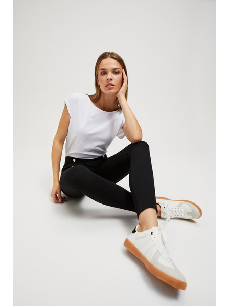 Moodo Džínsy s ozdobnými gombíkmi Moodo