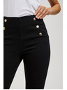 Moodo Džínsy s ozdobnými gombíkmi Moodo