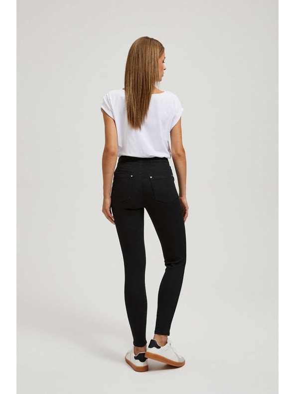 Moodo Džínsy s ozdobnými gombíkmi Moodo