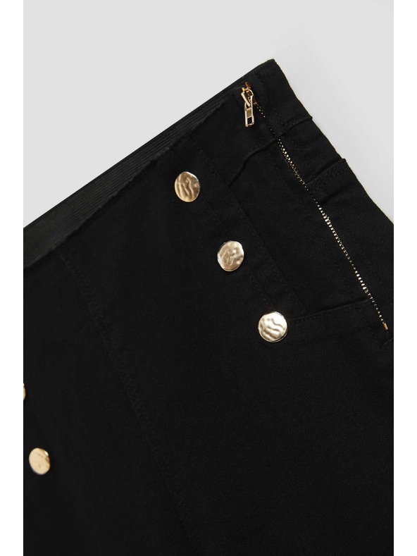 Moodo Džínsy s ozdobnými gombíkmi Moodo