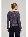 Moodo Vzorovaná blúzka s výstrihom do V levanduľová Moodo