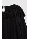 Moodo Čierne tričko s čipkou Moodo