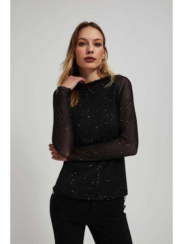 Moodo Top s priesvitnými rukávmi Moodo