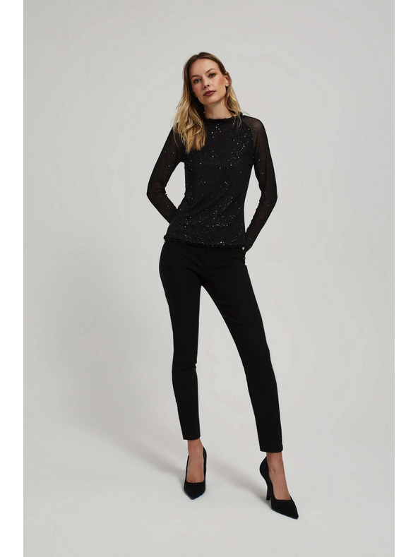 Moodo Top s priesvitnými rukávmi Moodo