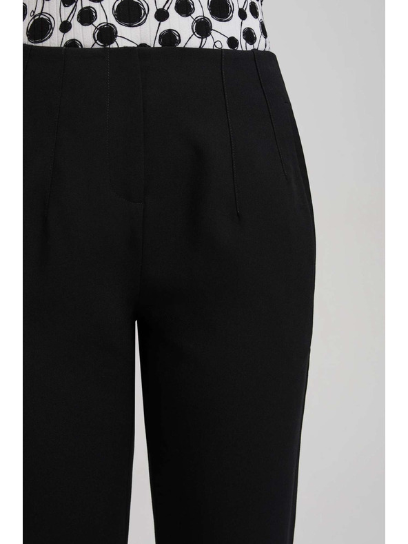 Moodo Čierne nohavice s rovnou nohavicou Moodo