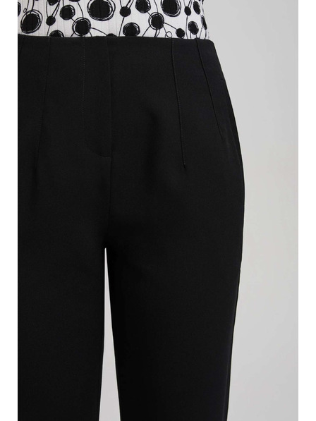 Moodo Čierne nohavice s rovnou nohavicou Moodo
