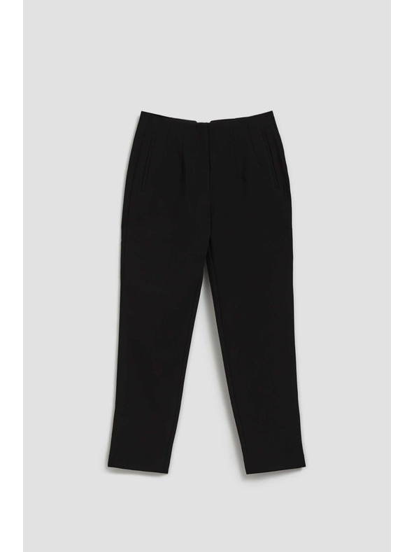 Moodo Čierne nohavice s rovnou nohavicou Moodo