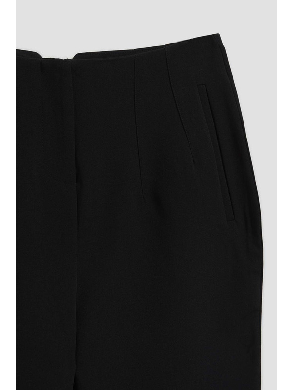 Moodo Čierne nohavice s rovnou nohavicou Moodo