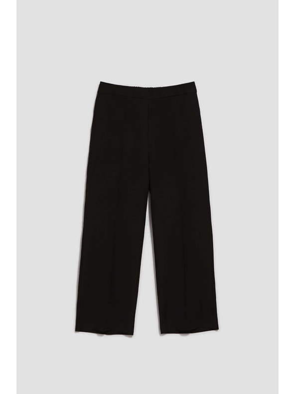 Moodo Hladké nohavice so širokými nohavicami Moodo