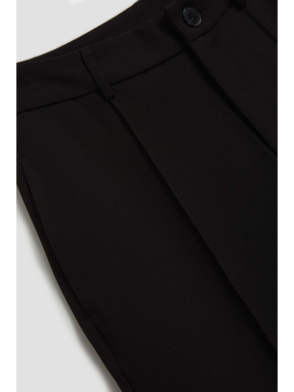 Moodo Čierne nohavice so štruktúrou Moodo