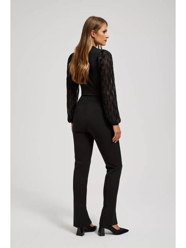 Moodo Nohavice so štruktúrou a rozparkom Moodo