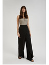 Moodo Čierne nohavice so širokými nohavicami Moodo