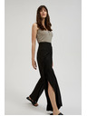 Moodo Čierne nohavice so širokými nohavicami Moodo