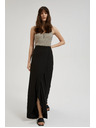 Moodo Čierne nohavice so širokými nohavicami Moodo