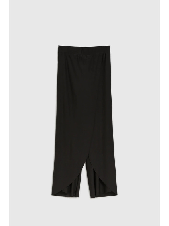 Moodo Čierne nohavice so širokými nohavicami Moodo