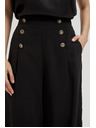 Moodo Čierne nohavicové sukne so zdobenými gombíkmi Moodo