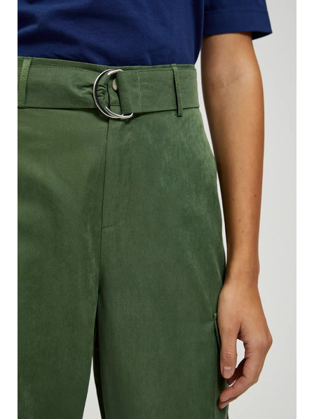 Moodo Khaki cargo nohavice so zúženým strihom Moodo