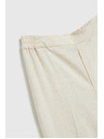 Moodo Ľanové nohavice so širokým strihom béžové Moodo