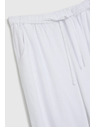 Moodo Hladké viskózové nohavice biele Moodo