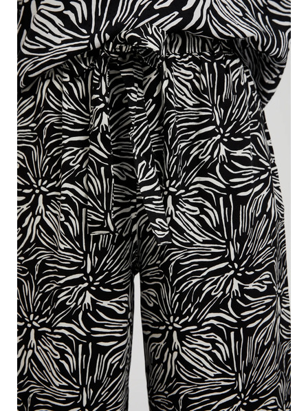 Moodo Čierne nohavicové sukne so vzorom Moodo