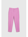 Moodo Spoločenské ružové nohavice so záhybmi Moodo