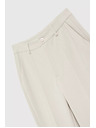 Moodo Elegantné béžové nohavice so zúženým strihom a vreckami Moodo