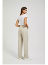 Moodo Béžové cargo nohavice s rovným strihom Moodo