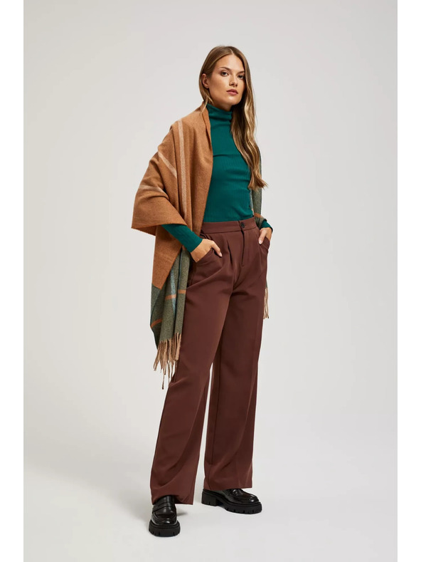 Moodo Smaragdový šál so strapcami Moodo