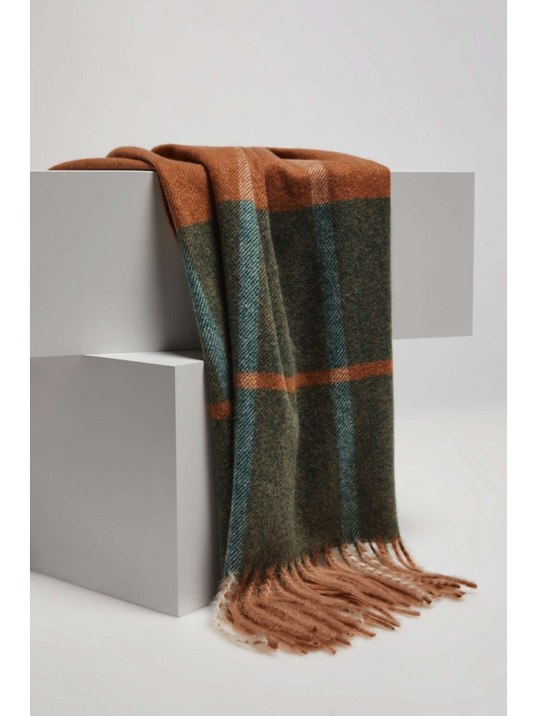 Moodo Smaragdový šál so strapcami Moodo