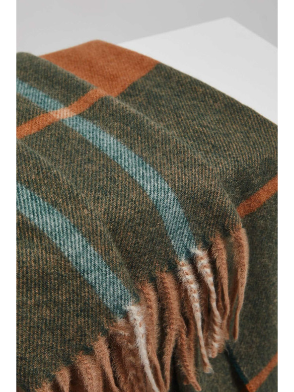 Moodo Smaragdový šál so strapcami Moodo