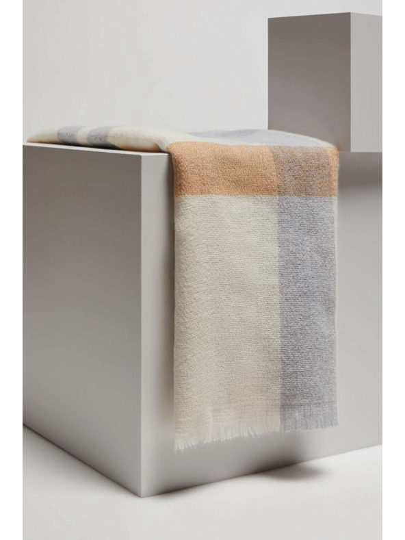 Moodo Šál v kostke piesočný Moodo