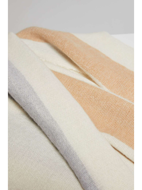 Moodo Šál v kostke piesočný Moodo