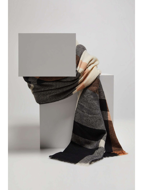 Moodo Šál v kostke broskyňový Moodo