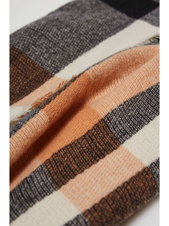 Moodo Šál v kostke broskyňový Moodo