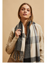 Moodo Šál v kostke modrý Moodo