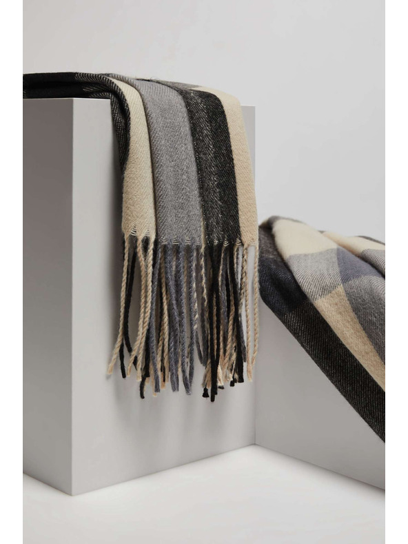 Moodo Šál v kostke modrý Moodo