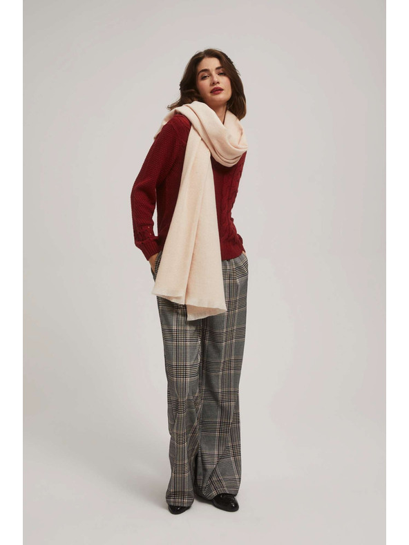 Moodo Hladký pudrovo ružový šál Moodo