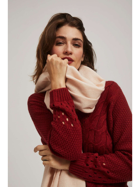 Moodo Hladký pudrovo ružový šál Moodo